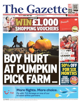 Cover of Teesside Evening Gazette