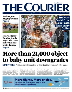 Cover of The Courier & Advertiser (Angus and The Mearns Edition)