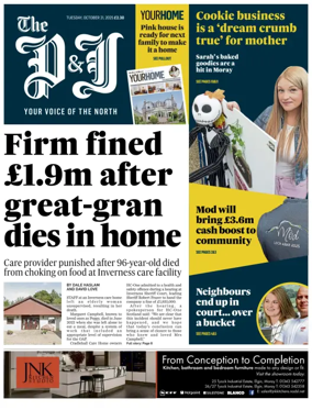 Cover of The Press and Journal (Highlands & Islands)