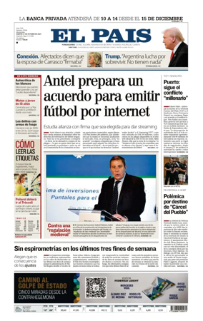 Cover of El Pais (Uruguay)
