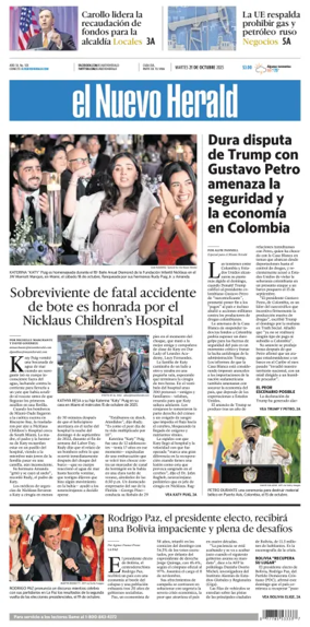 Cover of El Nuevo Herald