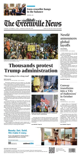 Cover of The Greenville News