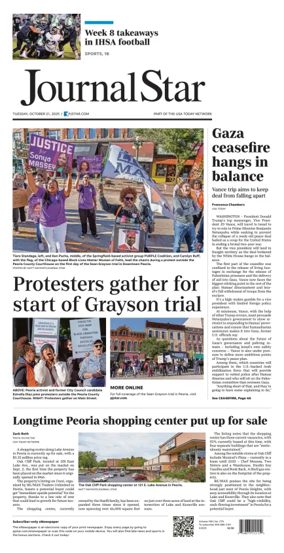 Cover of Journal Star (Peoria)