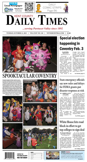 Cover of Kent County Daily Times