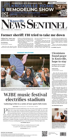 Cover of Knoxville News Sentinel