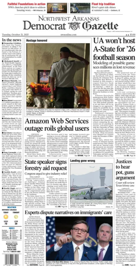 Cover of Northwest Arkansas Democrat-Gazette