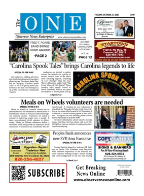 Cover of Observer News Enterprise