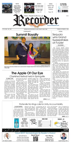 Cover of Porterville Recorder