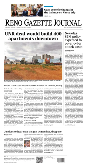 Cover of Reno Gazette Journal