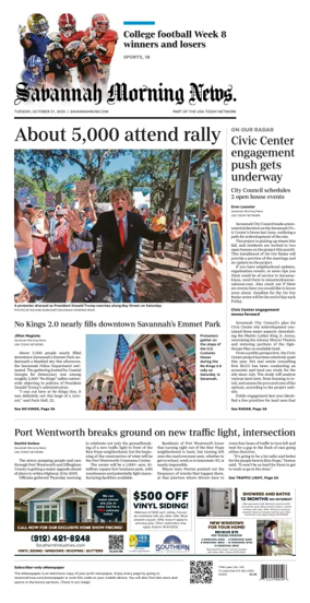 Cover of Savannah Morning News