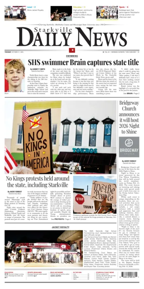 Cover of Starkville Daily News