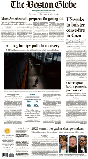 Cover of The Boston Globe