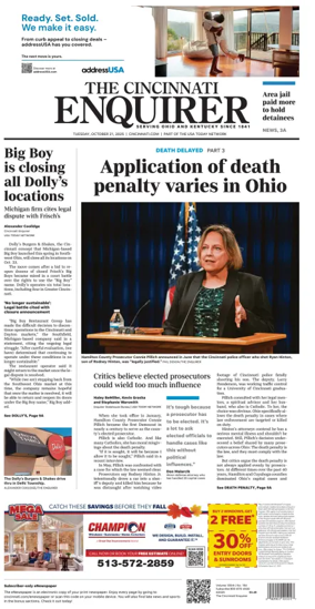 Cover of The Cincinnati Enquirer