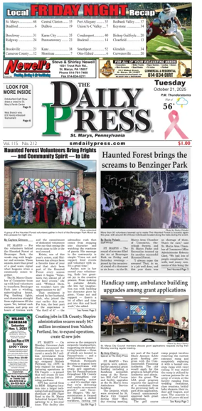 Cover of The Daily Press