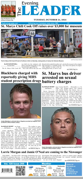 Cover of The Evening Leader