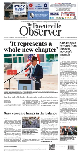 Cover of The Fayetteville Observer