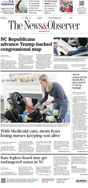 Cover of The News & Observer