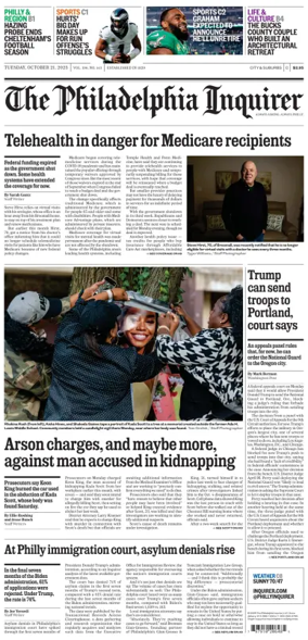 Cover of The Philadelphia Inquirer