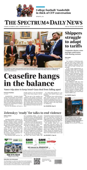 Cover of The Spectrum & Daily News