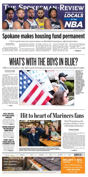 Cover of The Spokesman-Review (Spokane)