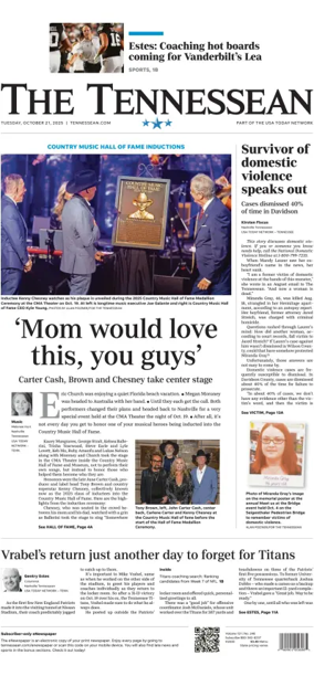 Cover of The Tennessean