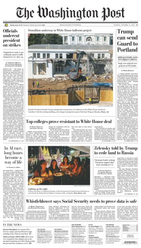 Cover of The Washington Post