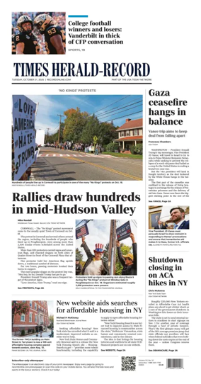 Cover of Times Herald-Record