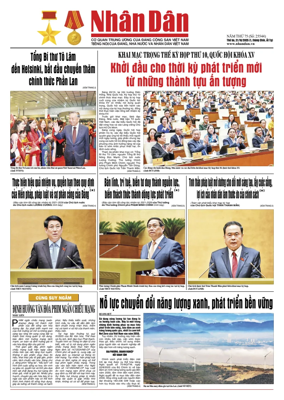 Cover of Nhan Dan newspaper