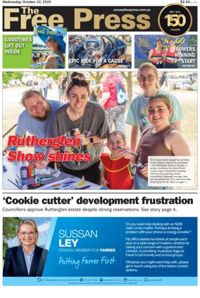 Cover of The Free Press (Corowa)