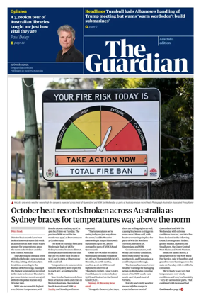 Cover of The Guardian Australia