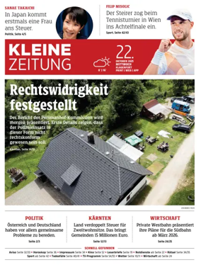 Cover of Kleine Zeitung Kaernten