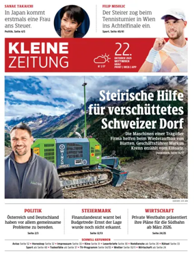 Cover of Kleine Zeitung Steiermark