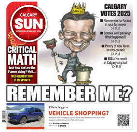 Cover of Calgary Sun