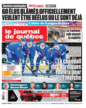 Cover of Le Journal de Quebec