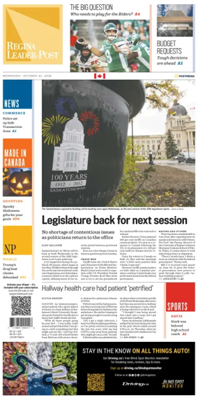 Cover of Regina Leader-Post