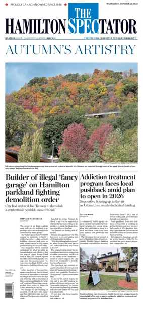Cover of The Hamilton Spectator
