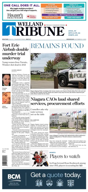 Cover of The Welland Tribune