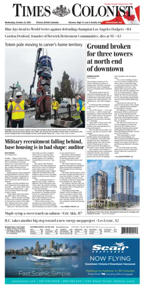 Cover of Times Colonist