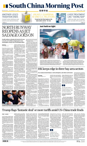 Cover of South China Morning Post