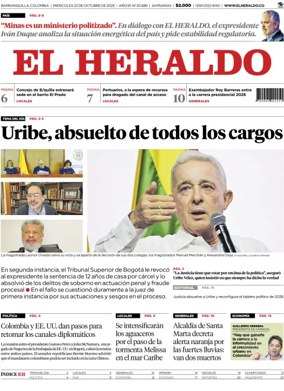 Cover of El Heraldo (Colombia)