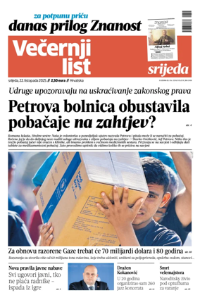 Cover of Vecernji list - Hrvatska