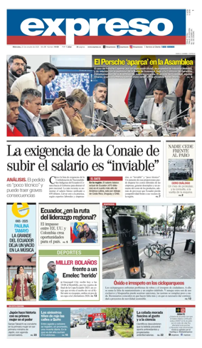 Cover of Diario Expreso