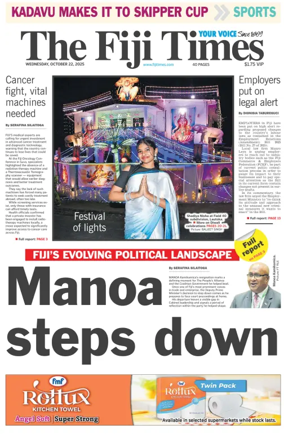 Cover of The Fiji Times