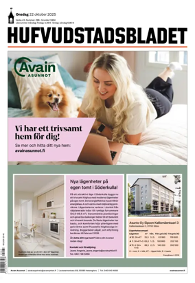 Cover of Hufvudstadsbladet