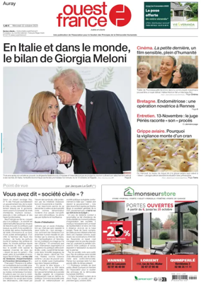 Cover of Ouest France (Auray)