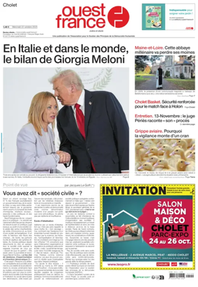 Cover of Ouest France (Cholet)