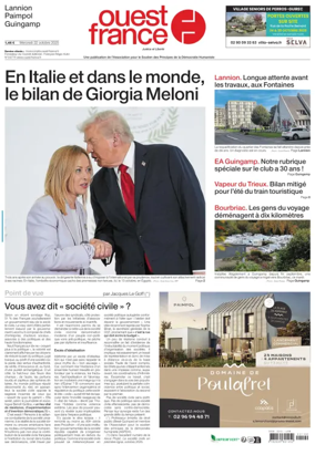 Cover of Ouest France (Lannion)