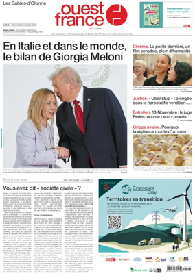 Cover of Ouest France (Les Sables-d'Olonne)