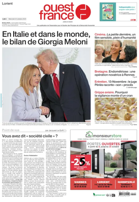 Cover of Ouest France (Lorient)