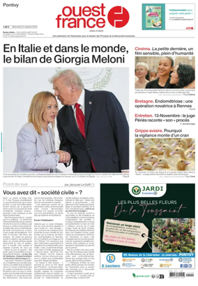 Cover of Ouest France (Pontivy)